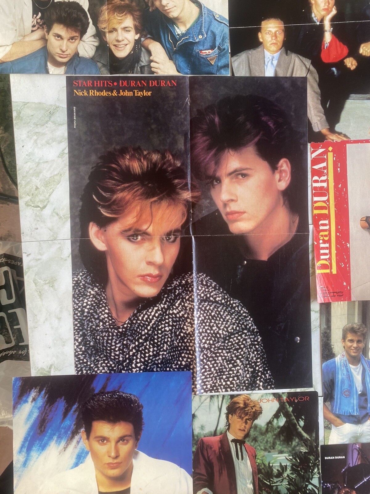 HUGE LOT ~ Duran Duran Memorabilia Books Posters Tourbook Pins Cassettes & More!