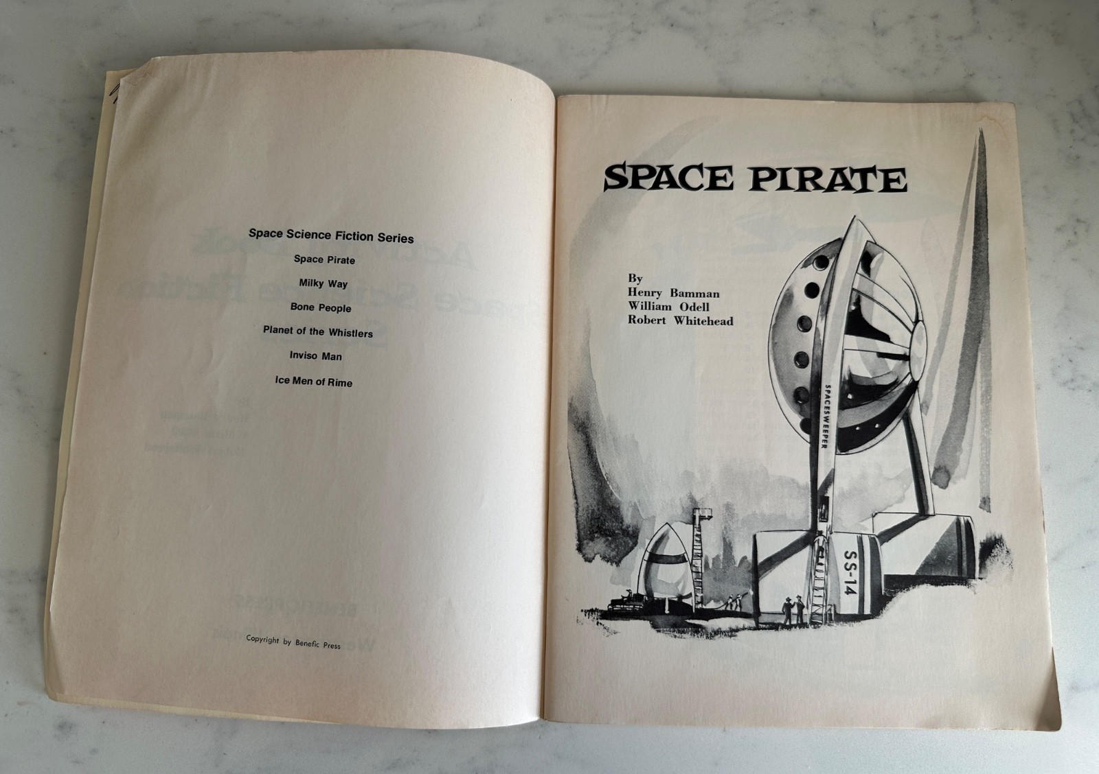 Vintage Activity Book Space Science Fiction Series Benefic Press