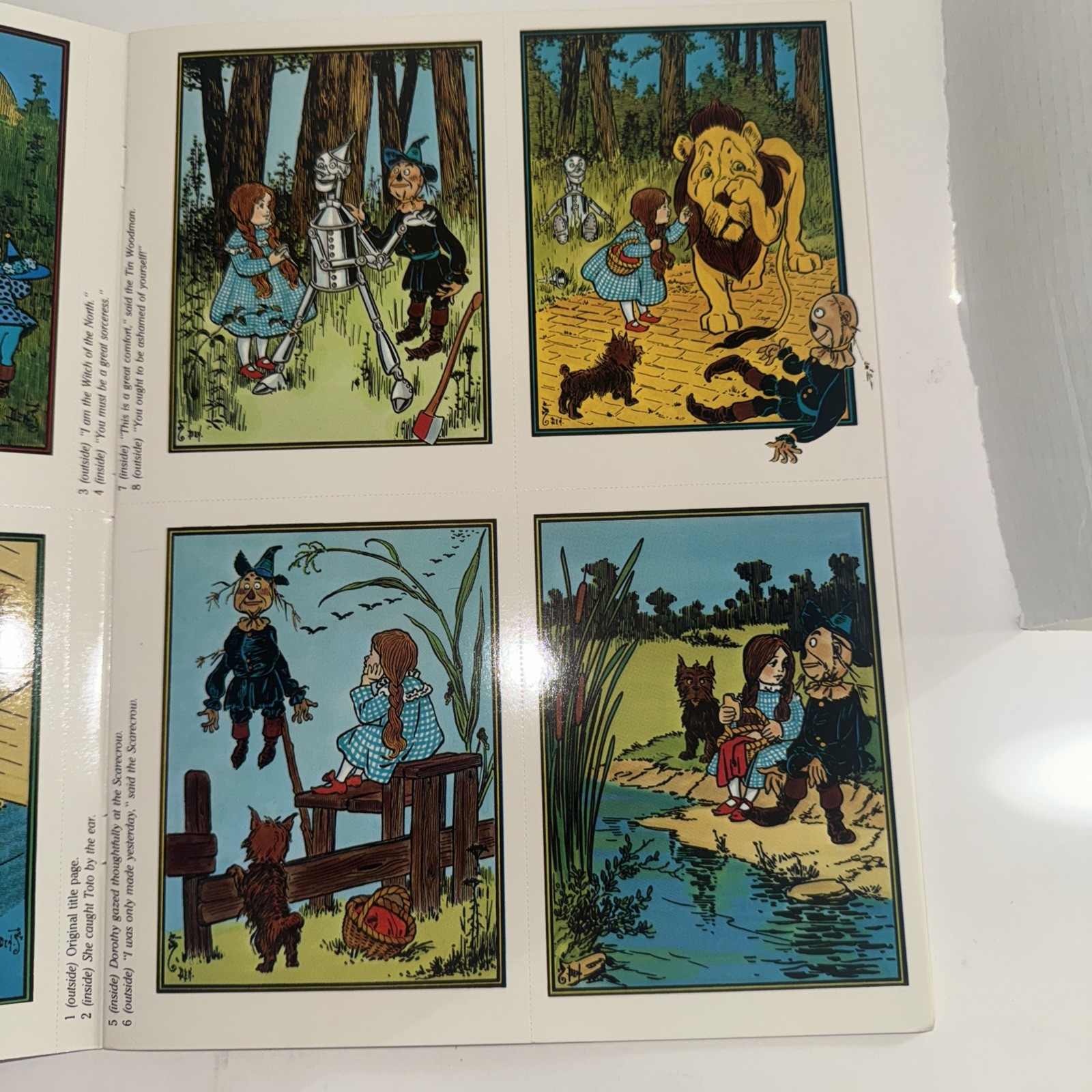 WIZARD OF OZ L. Frank Baum W. W. Denslow Postcards 24 Dover 1987 Complete
