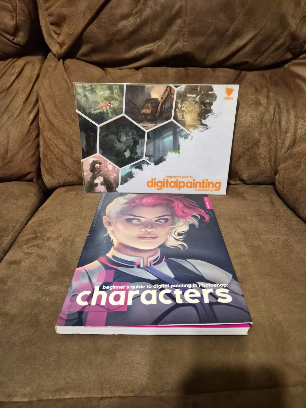 Beginner’s Guide to Digital Painting in Photoshop + Characters Art Book Lot (2)