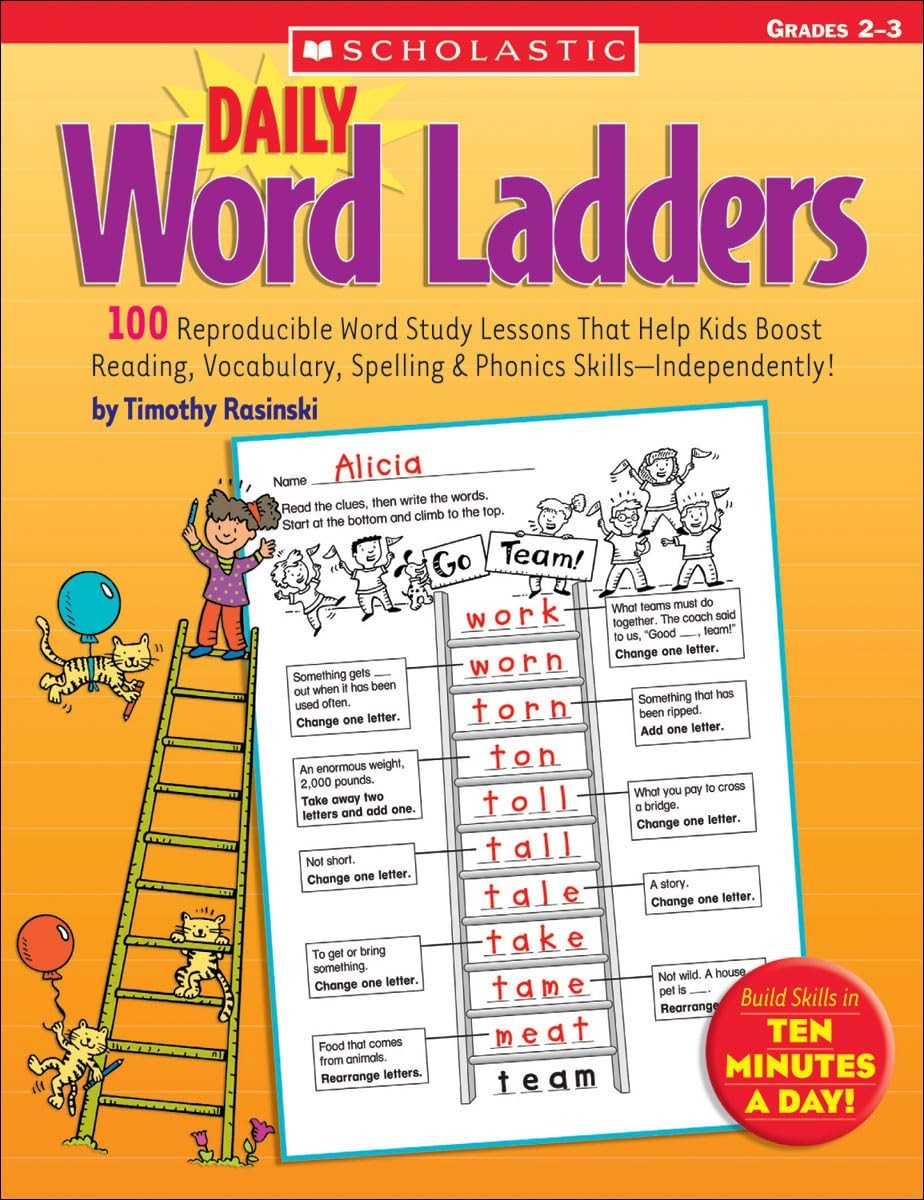 Daily Word Ladders: Grades 2-3 – paperback Rasinski, Timothy V.