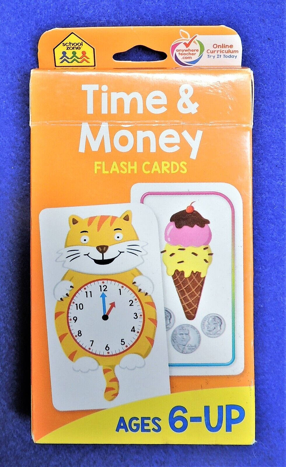 Time & Money Flash Learning Cards for Ages 6+ School Zone Publishing Company