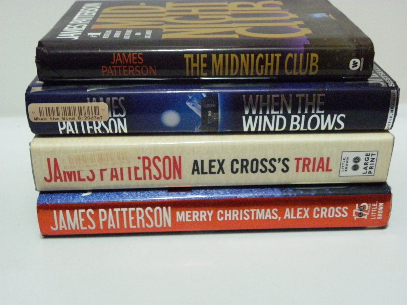 James Patterson ~Lot of 4 Hard Cover As Shown.