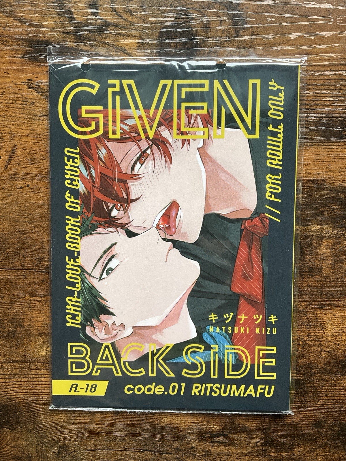Given Back Side BL Doujinshi (USA Seller)