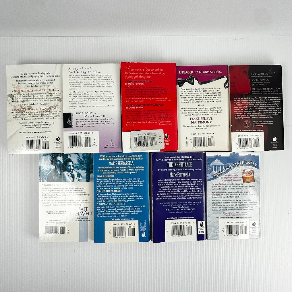 9x Marie Ferrarella Romance Paperback Books – Multiple Titles