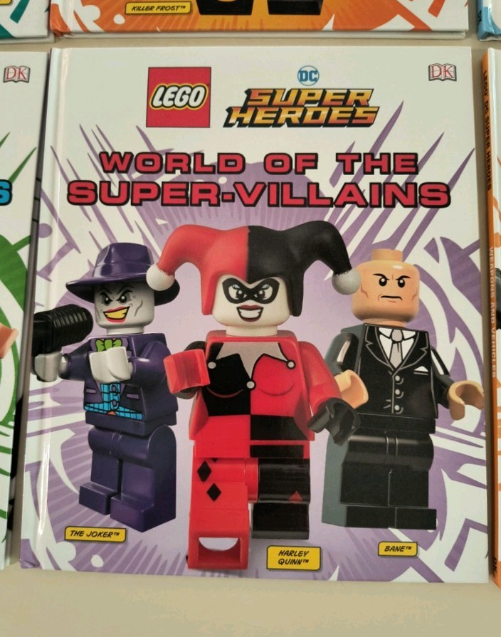 LEGO DC Super Heroes Hardcover Picture Book Set by DK, Superheroes & Villains