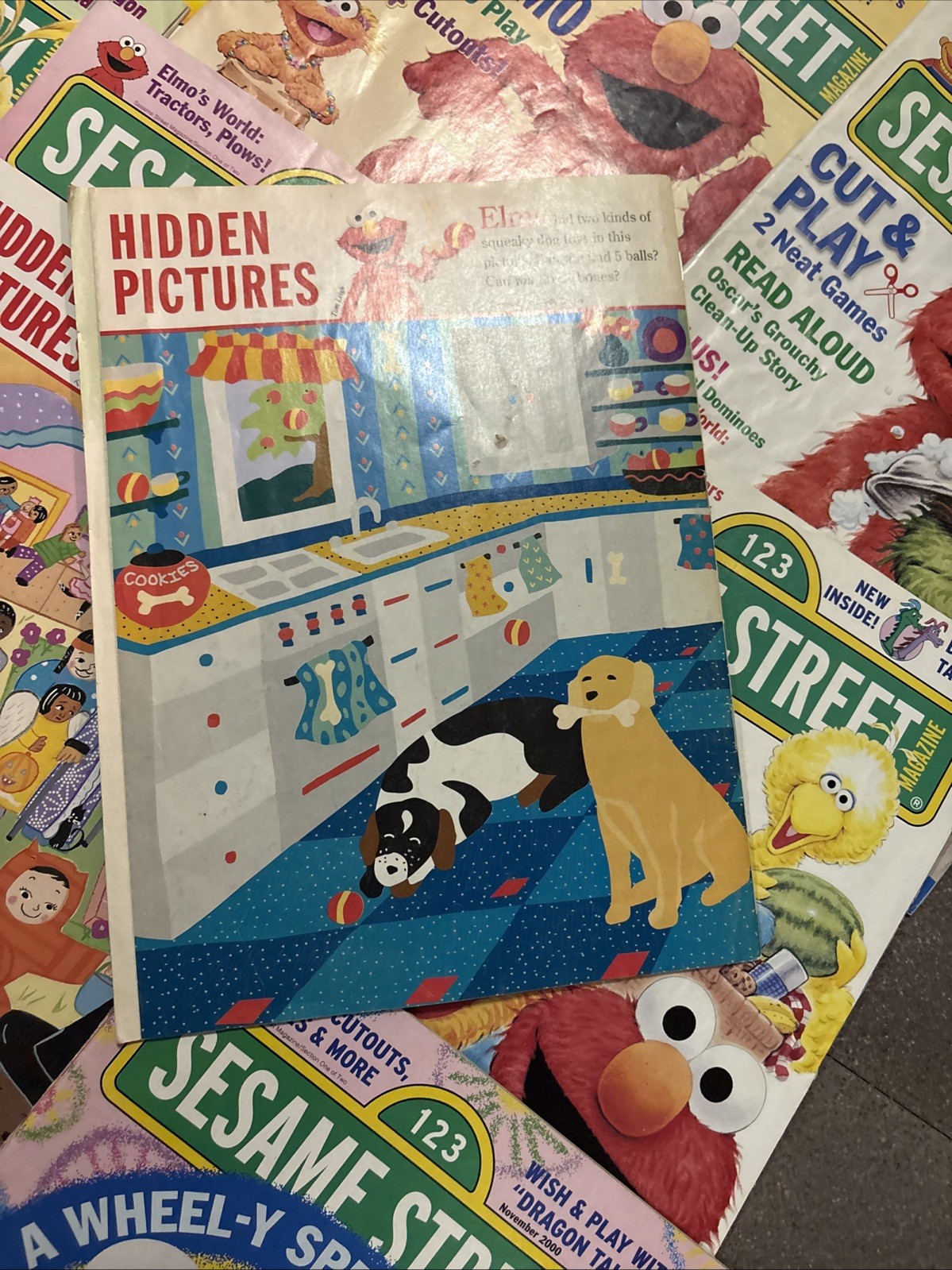 CTW sesame street magazine lot Of 18 – 1998 1999 & 2000 Vintage Elmo Big Bird
