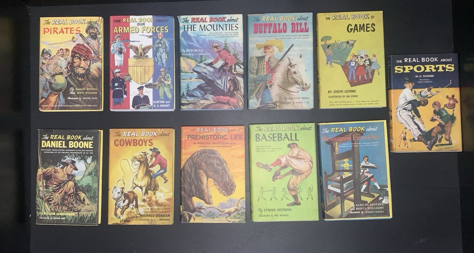 Vintage 1950s “The Real Book About…” Nonfiction Children’s Books Lot of 11