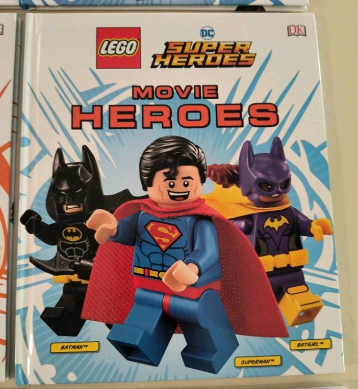 LEGO DC Super Heroes Hardcover Picture Book Set by DK, Superheroes & Villains