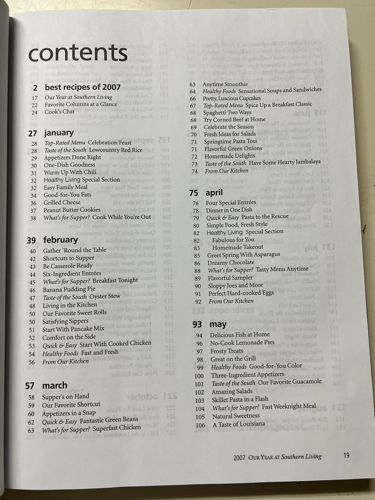 Southern Living 2007 Annual Recipes Every Single Recipe Cookbook 368 Pages Home