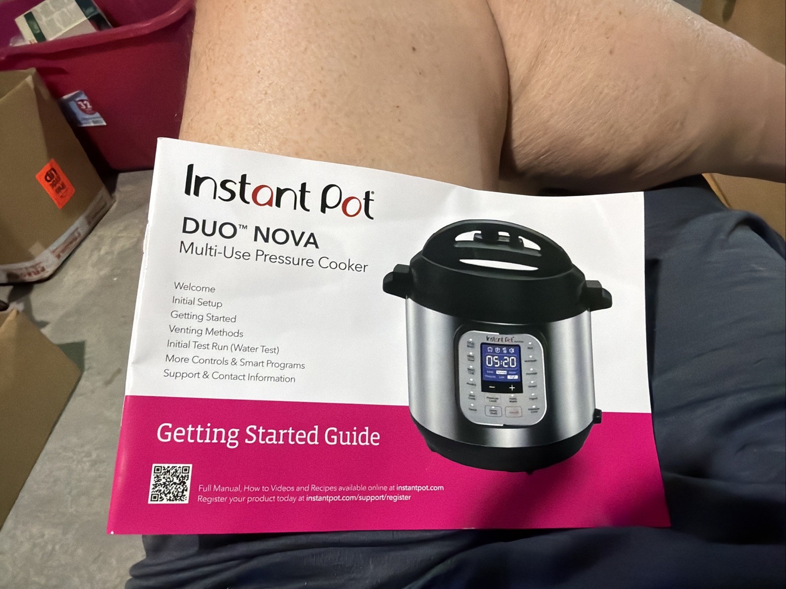 Instant Pot® DUO Pressure Cooker Multi Use Getting Started Guide Manual