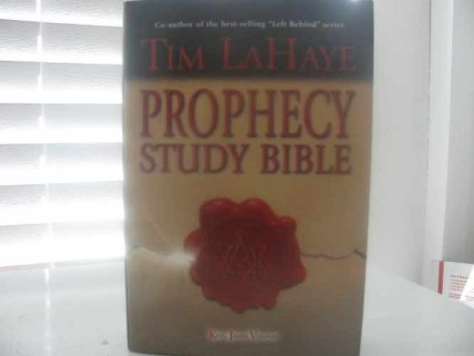 Prophecy Study Bible: King James – Hardcover, by Tim LaHaye – Acceptable n