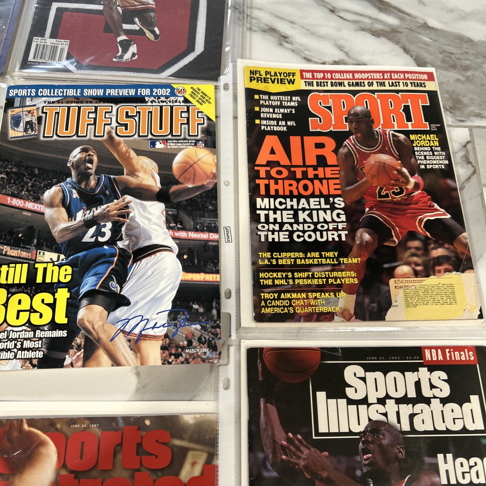 SPORTS ILLUSTRATED MICHAEL JORDAN LOT 20 Items CHICAGO BULLS COLLECTION MAGAZINE