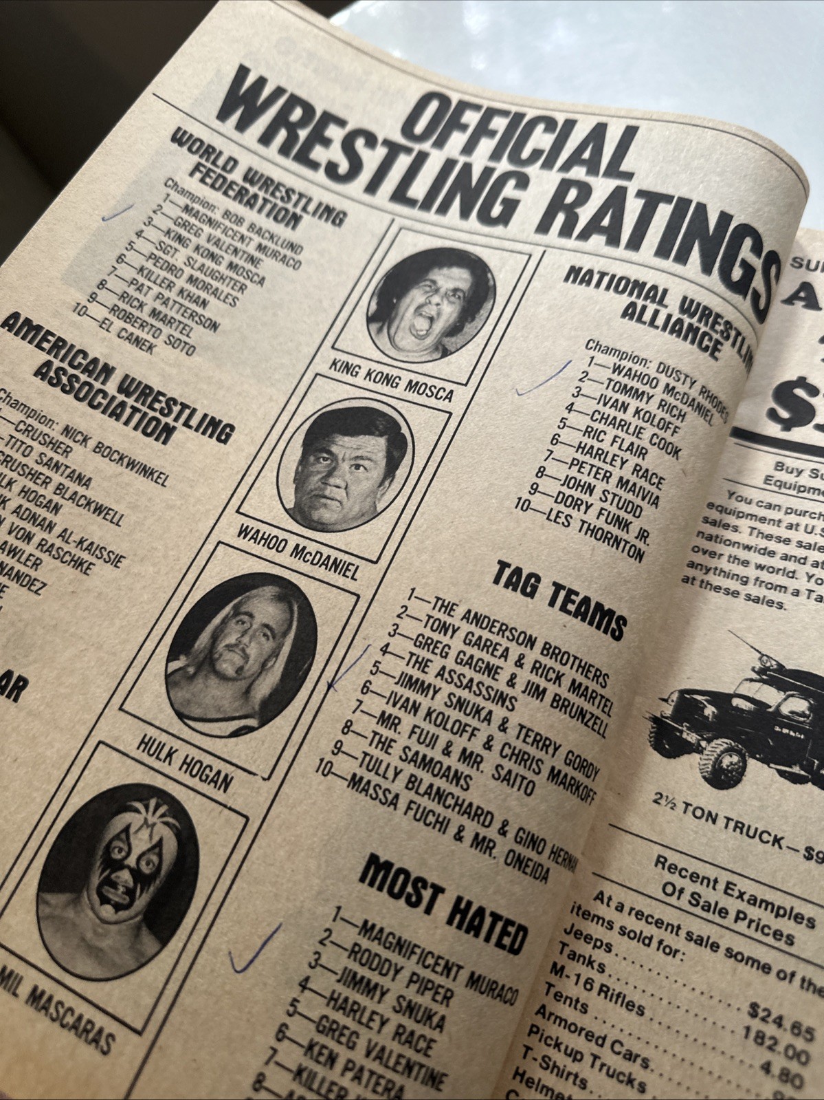 The Wrestler Magazine ~ December 1981 ~ Dusty Rhodes: The American Dreams Recurr