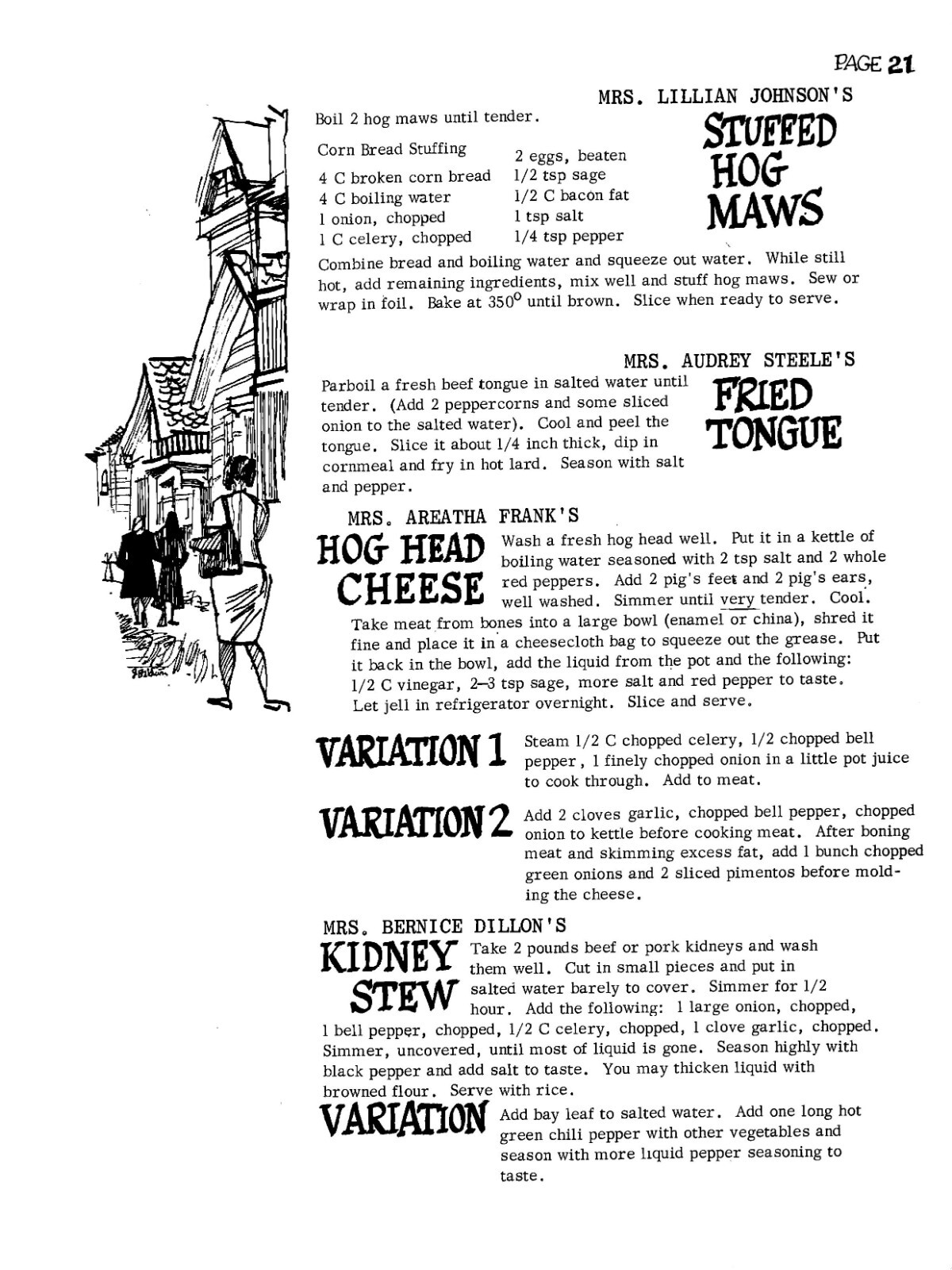 1963 West Oakland Soul Food Cook Book 46 Pages