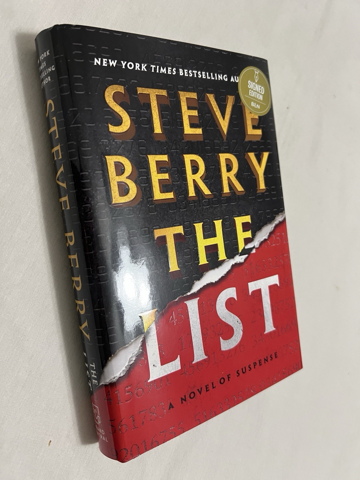 The List SIGNED by Steve Berry (2025, Hardcover)