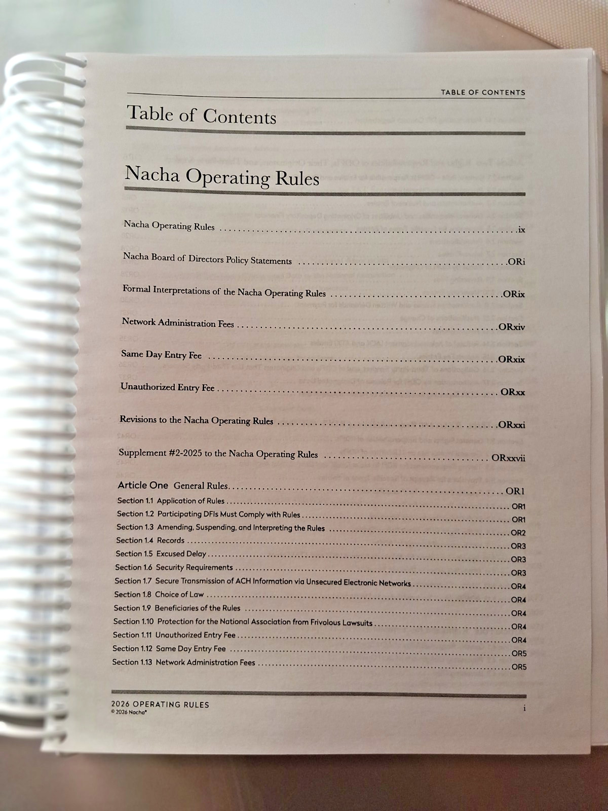 2026 Nacha Operating Rules & Guidelines Paperback – January 1, 2026,Spiral Bound