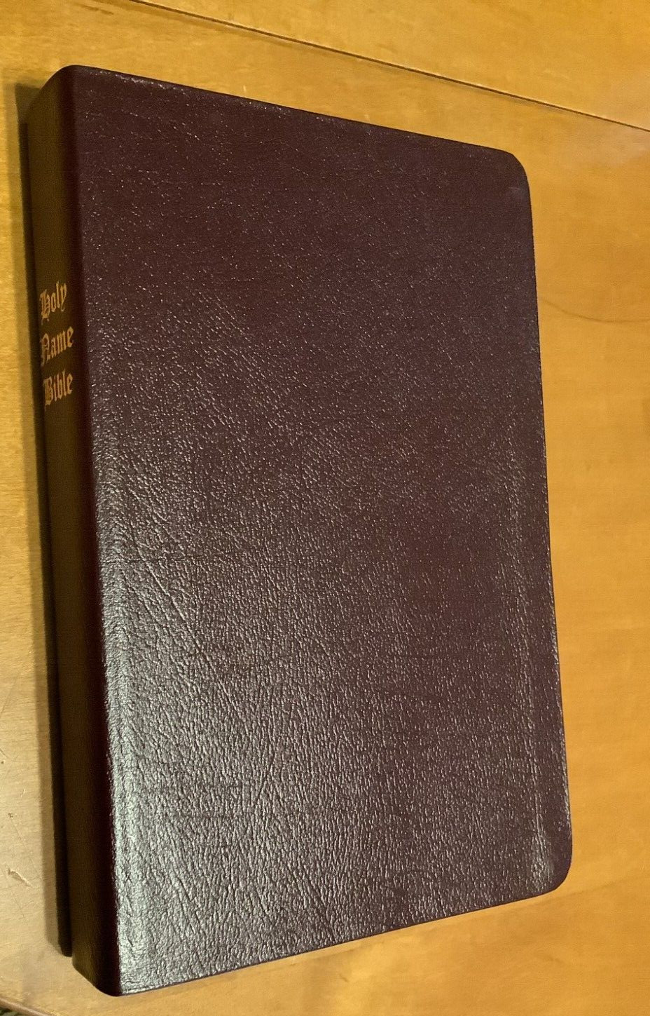 HOLY NAME BIBLE YAHWEH-ELOHIM-YAHSHUA NEW BURGUNDY BONDED LEATHER (2024)