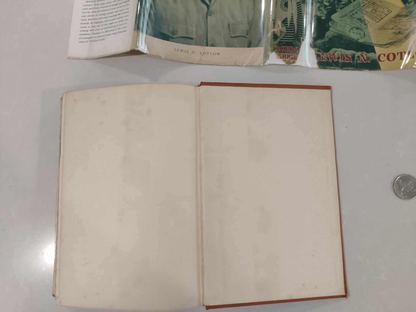 Inscribed 1942 First Edition Passport to Adventure Lewis N. Cotlow Hardcover