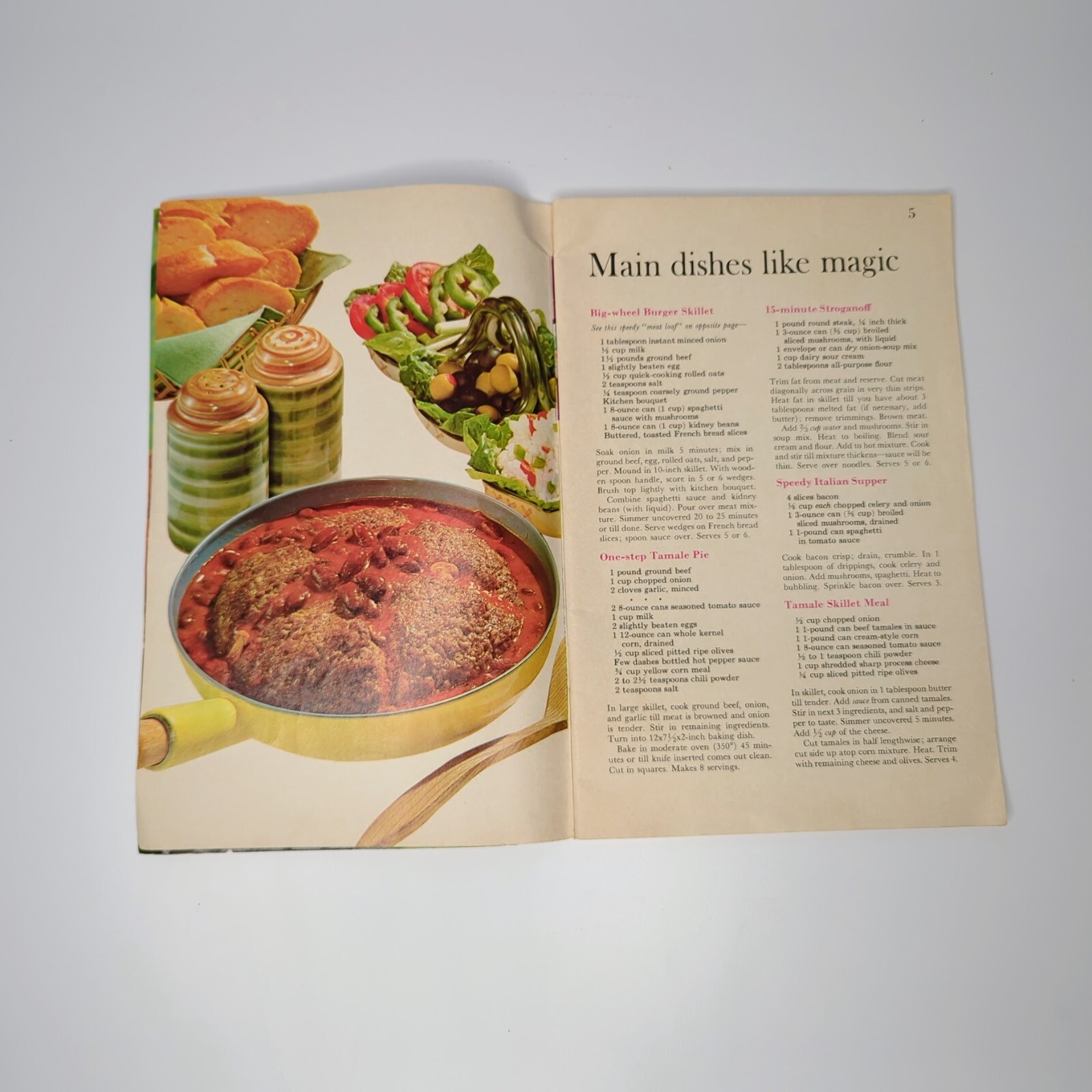 Vintage 1969 Shortcut Cooking Meredith Corporation First Printing Cookbook