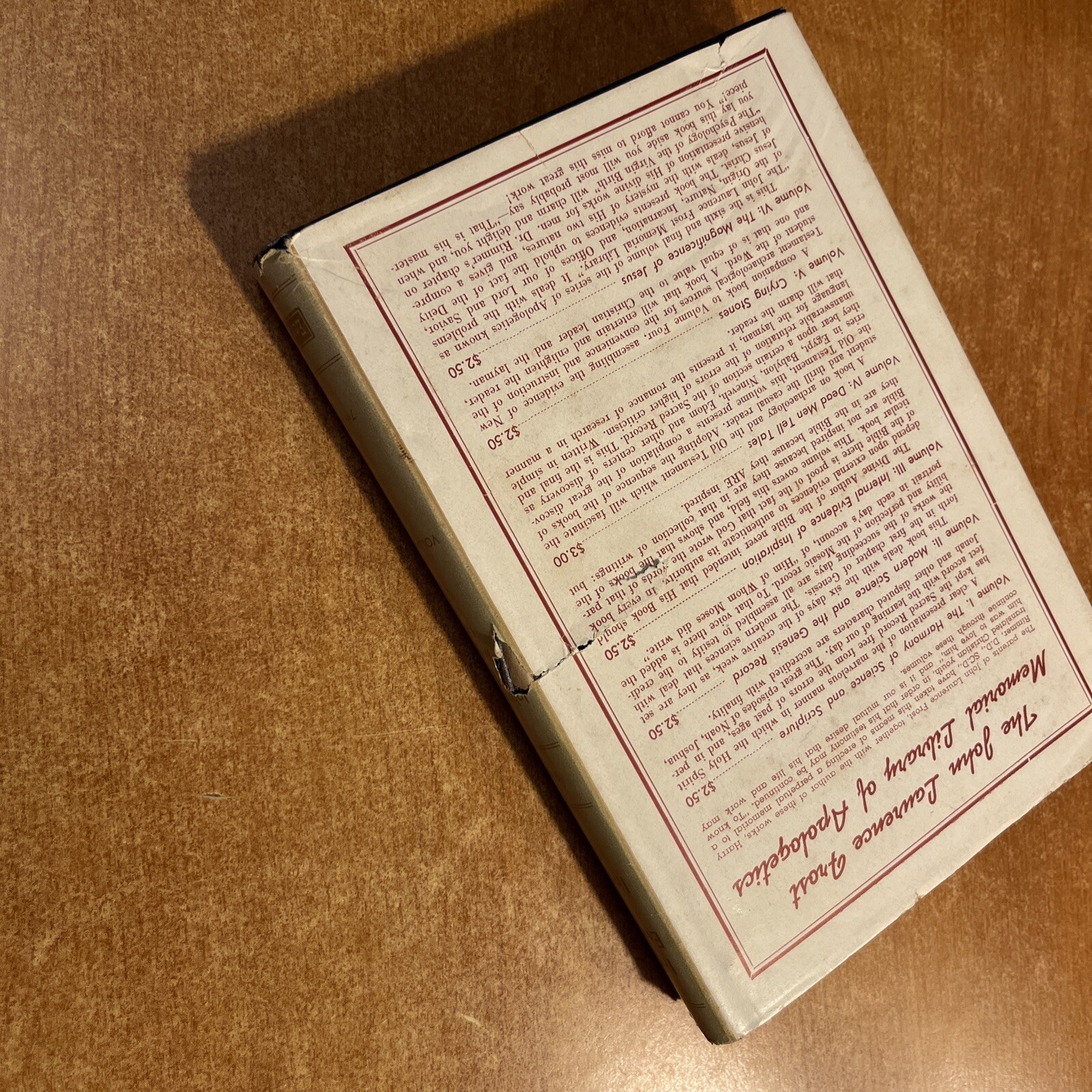INTERNAL EVIDENCE OF INSPIRATION By Harry Rimmer – HC- RARE DUST JACKET 1946