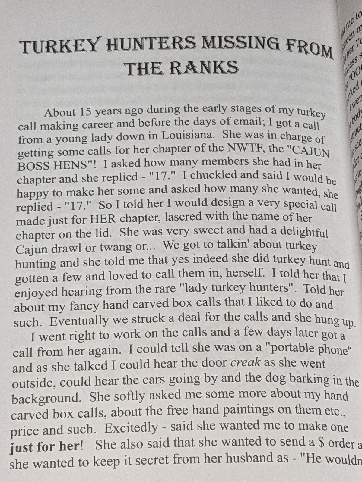 Close Calls II by Ron Clough Signed! Stories Turkey & Waterfowl Hunting HC-DJ