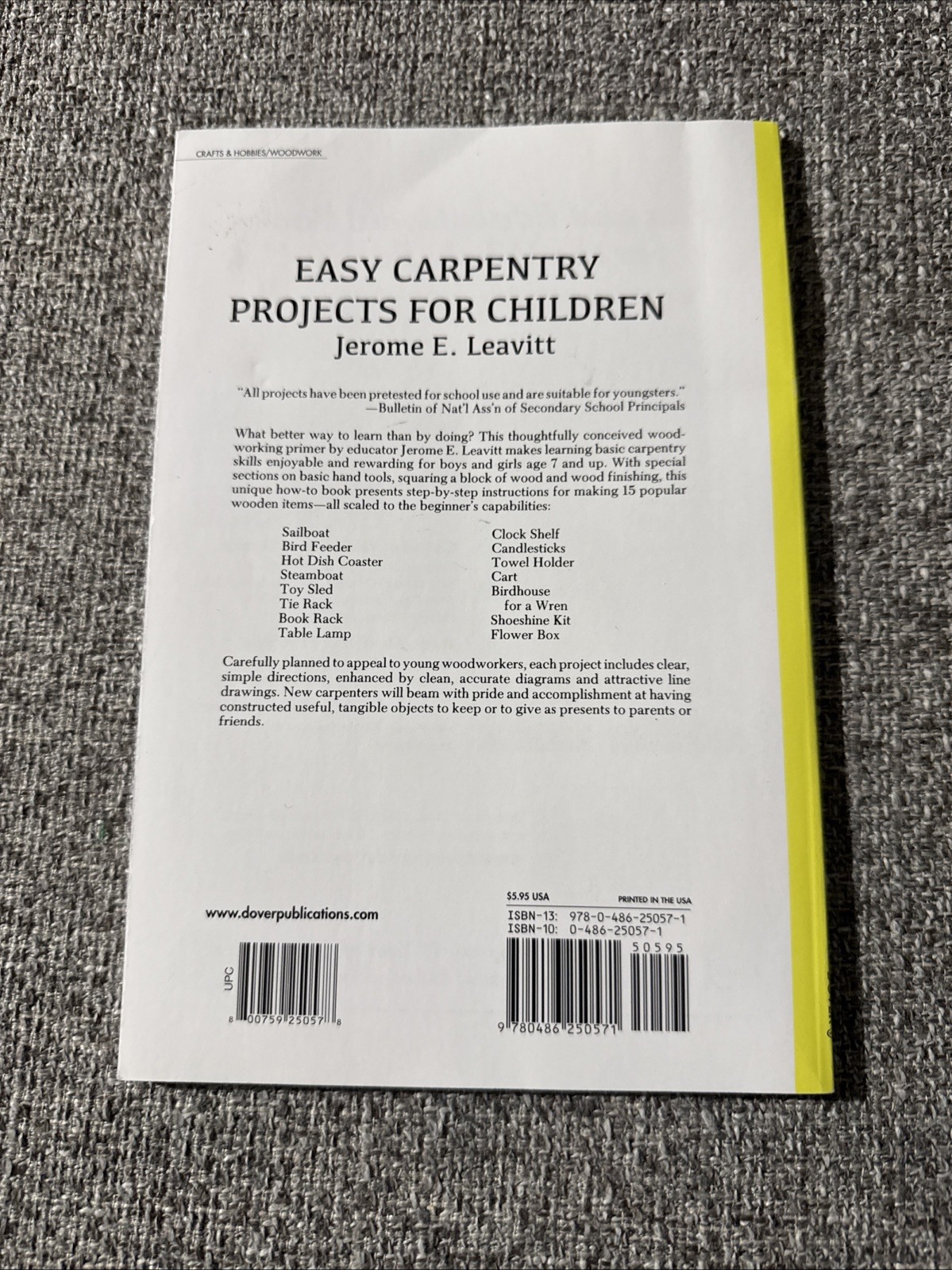 Easy Carpentry Projects for Children by Jerome E. Leavitt (1986, Trade…