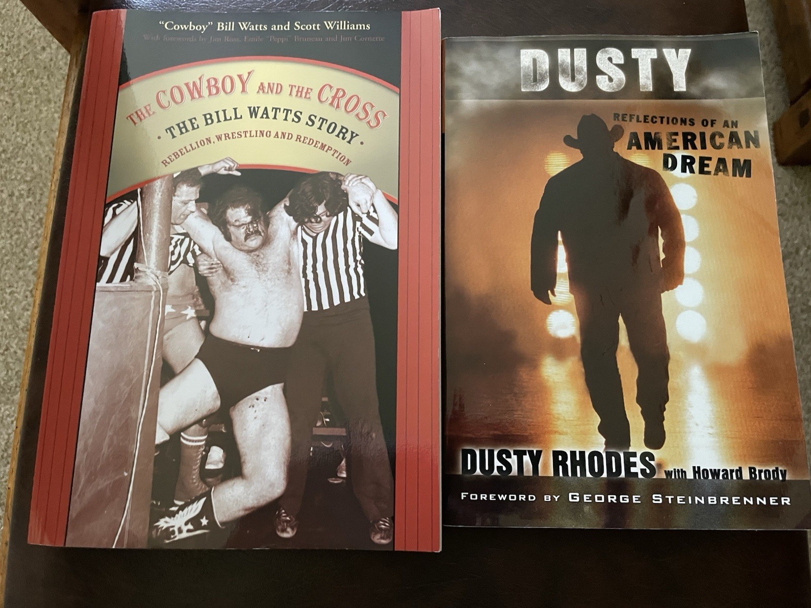 Bill Watts: Cowboy & The Cross; Dusty Rhodes: American Dream (2 book lot)