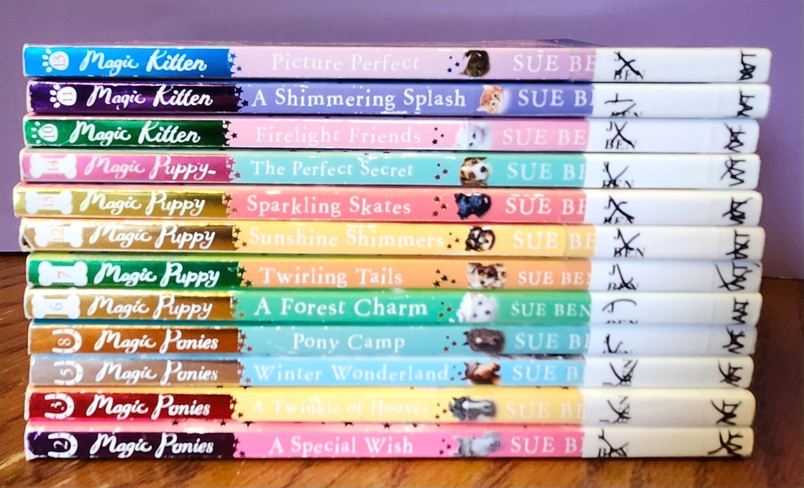 Lot of 12 Sue Bentley “Magic” Series Books: Kitten, Puppy, Ponies – Paperbacks