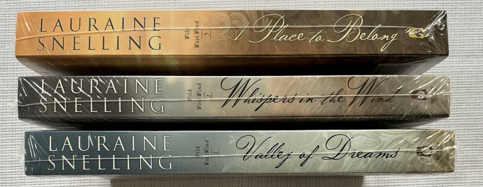 Lauraine Snelling COMPLETE Wild West Wind Series 3 Book Lot Bethany House SEALED