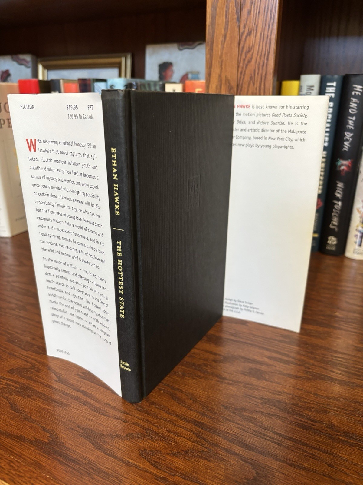 The Hottest State. Ethan Hawke. 1st HC Ptg LB 1996. Fine Unread