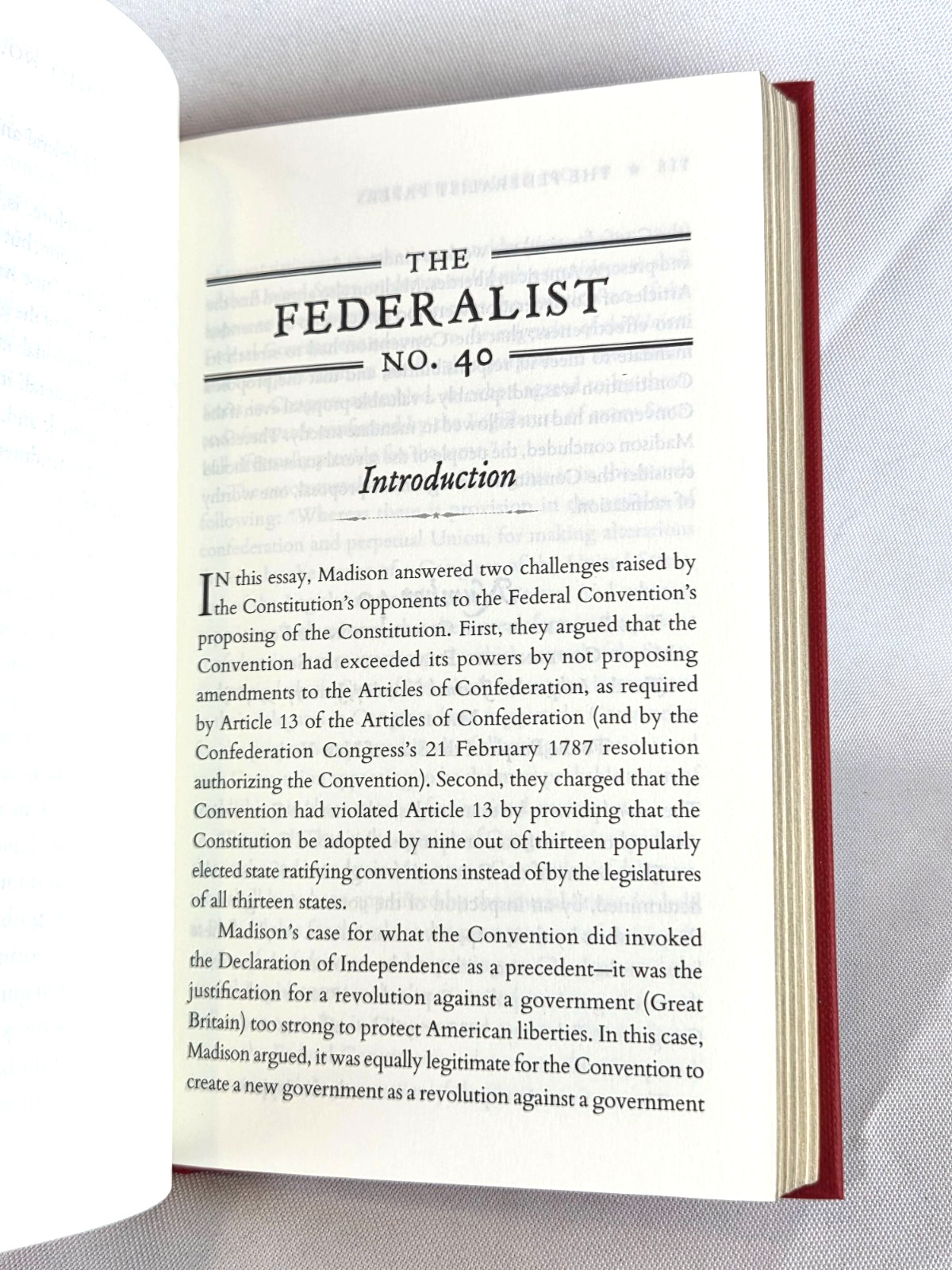 THE FEDERALIST PAPERS Alexander Hamilton James Madison John Jay Gilded Edition