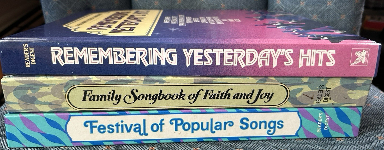 Lot of 3 Reader’s Digest Songbooks Remembering Yesterday, Faith & Joy, Popular