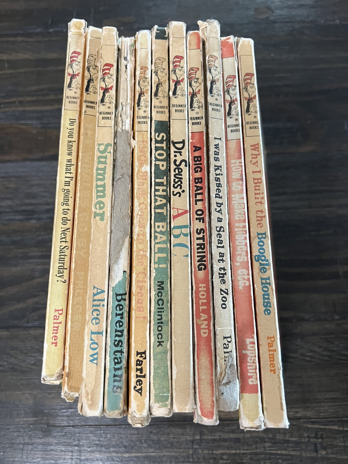 Lot Of 11 Vintage Dr Seuss Hardcover Books Multiple Titles & Authors Rare