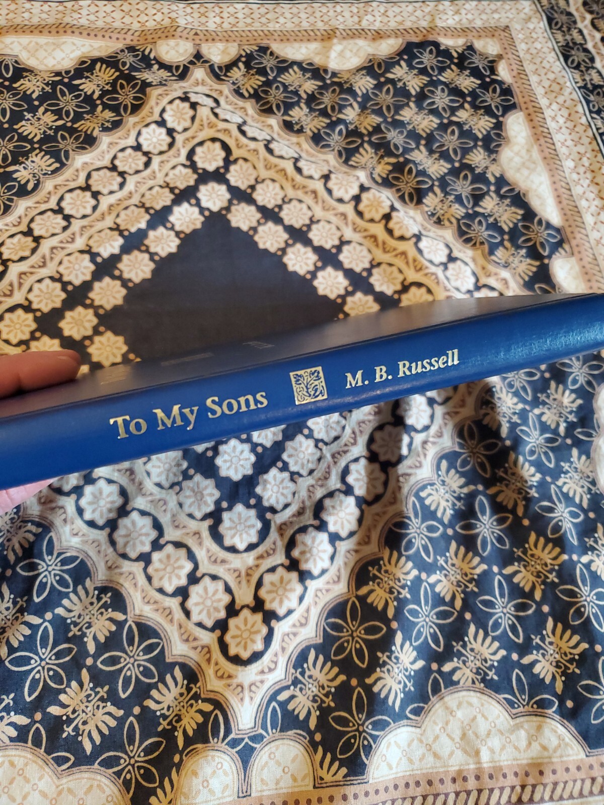 TO MY SONS Faux Leather Bound HC BOOK Genealogy M.B. RUSSELL Illinois RARE! Exc.