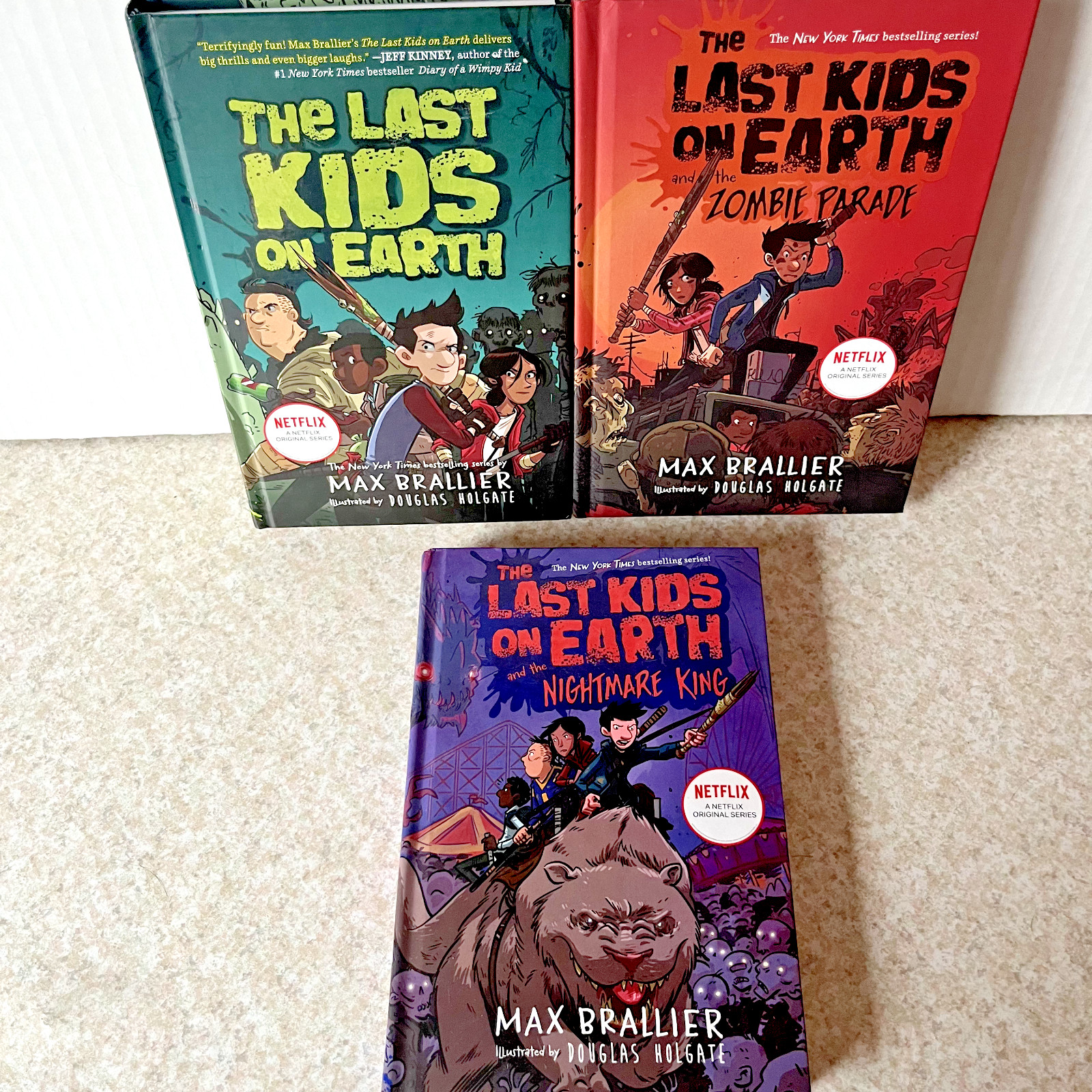 The Last Kids on Earth by Max Brallier Douglas Holgate 1 2 3 Hardcover Bundle