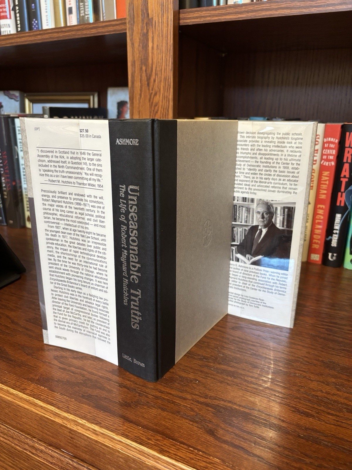 Unreasonable Truths. Harry Ashmore. 1st HC Ptg. LB 1989 Near Fine