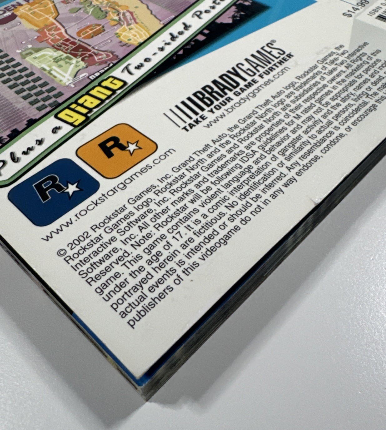 Grand Theft Auto: Vice City BradyGames Official Strategy Guide 2002 with Poster