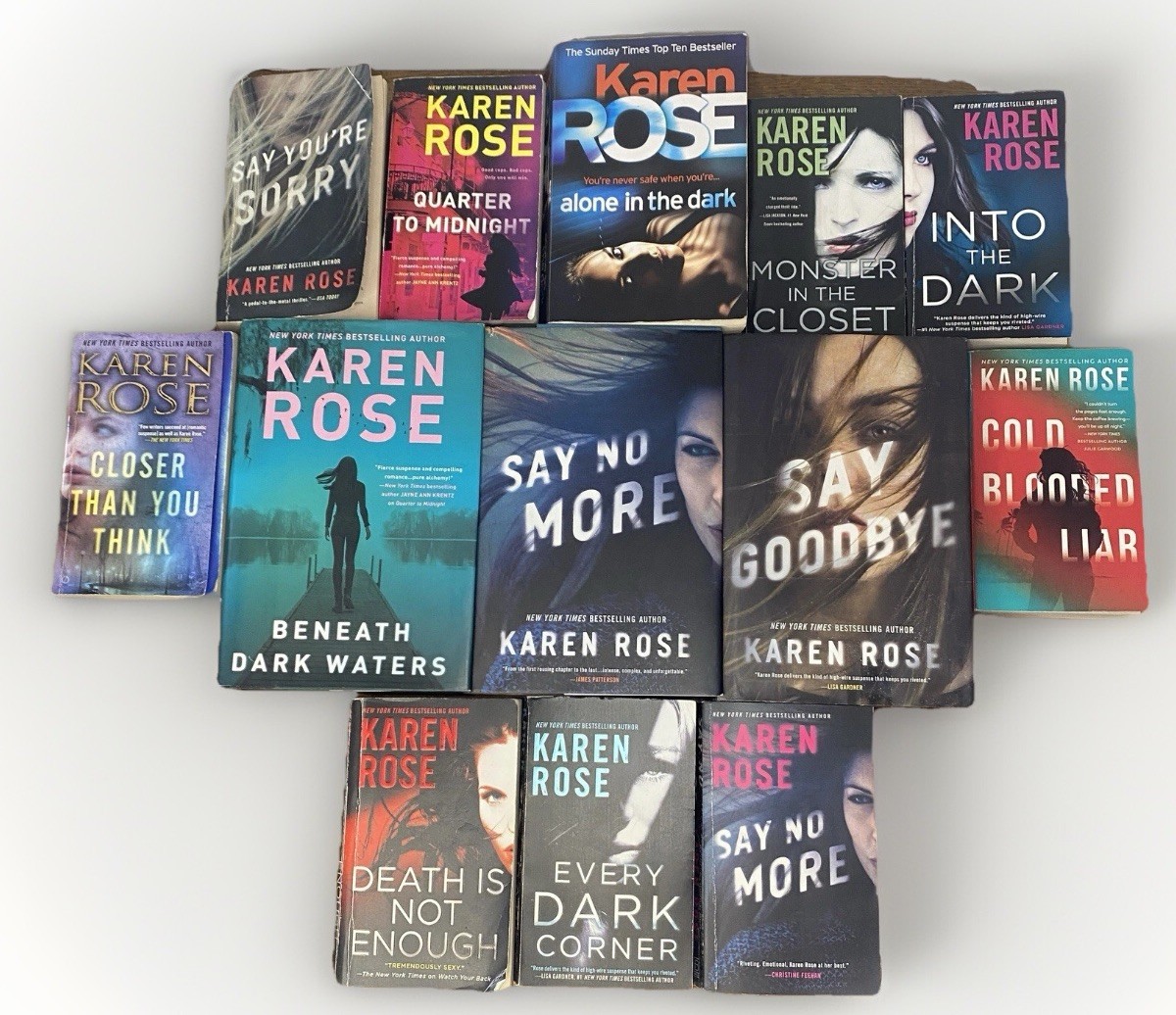Karen Rose Mystery Thriller Lot 13 Books 3 Hardcover DJ 10 Paperback Mixed Set