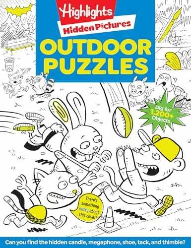 Outdoor Puzzles: Outdoor Activity Book Featuring – Paperback – Very Good