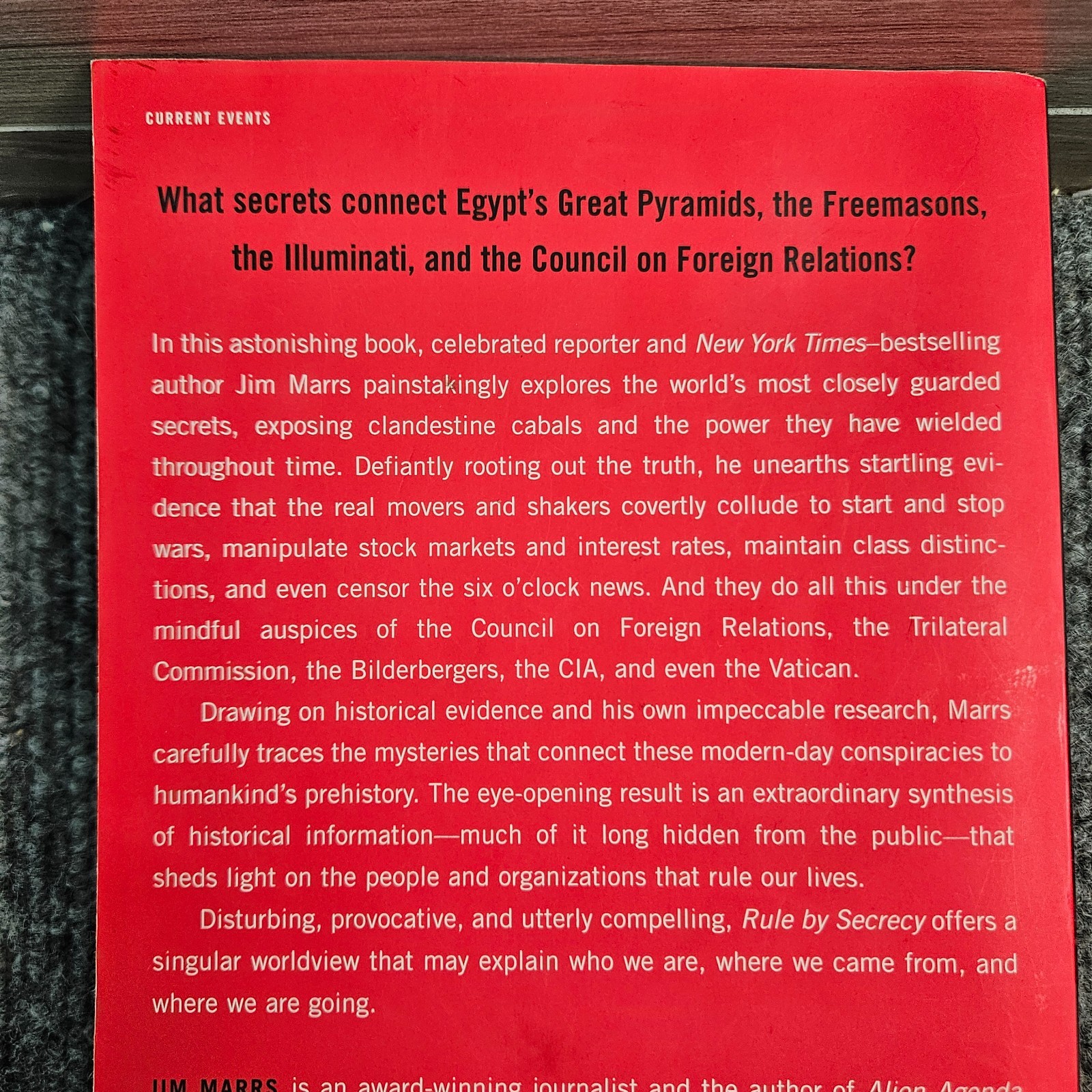 Rule by Secrecy Jim Marrs Hidden History Freemasons Illuminati PB