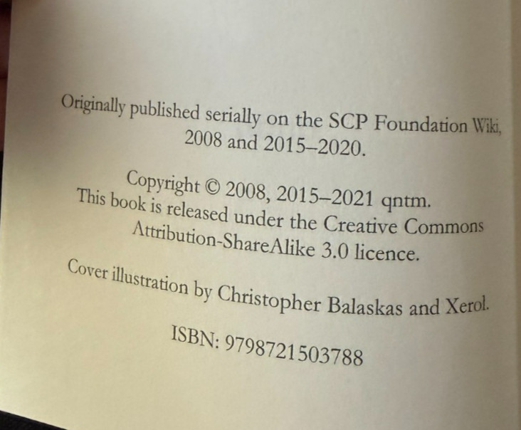 There Is No Antimemetics Division by qntm (PB, 2021) Out of Print Edited