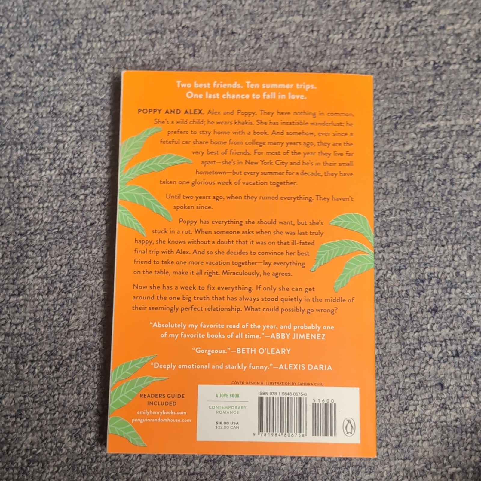 People We Meet On Vacation by Emily Henry (2021, Trade Paperback)