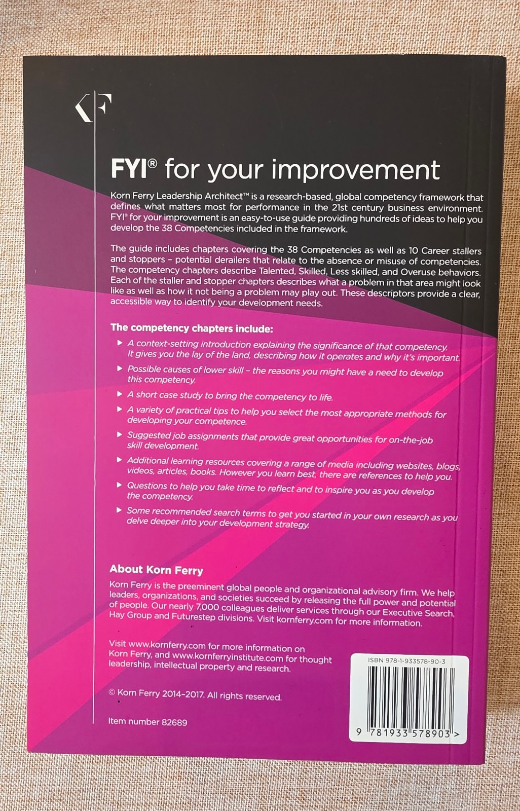 FYI: For Your Improvement – Competencies Development Guide, 6th Ed. Korn Ferry
