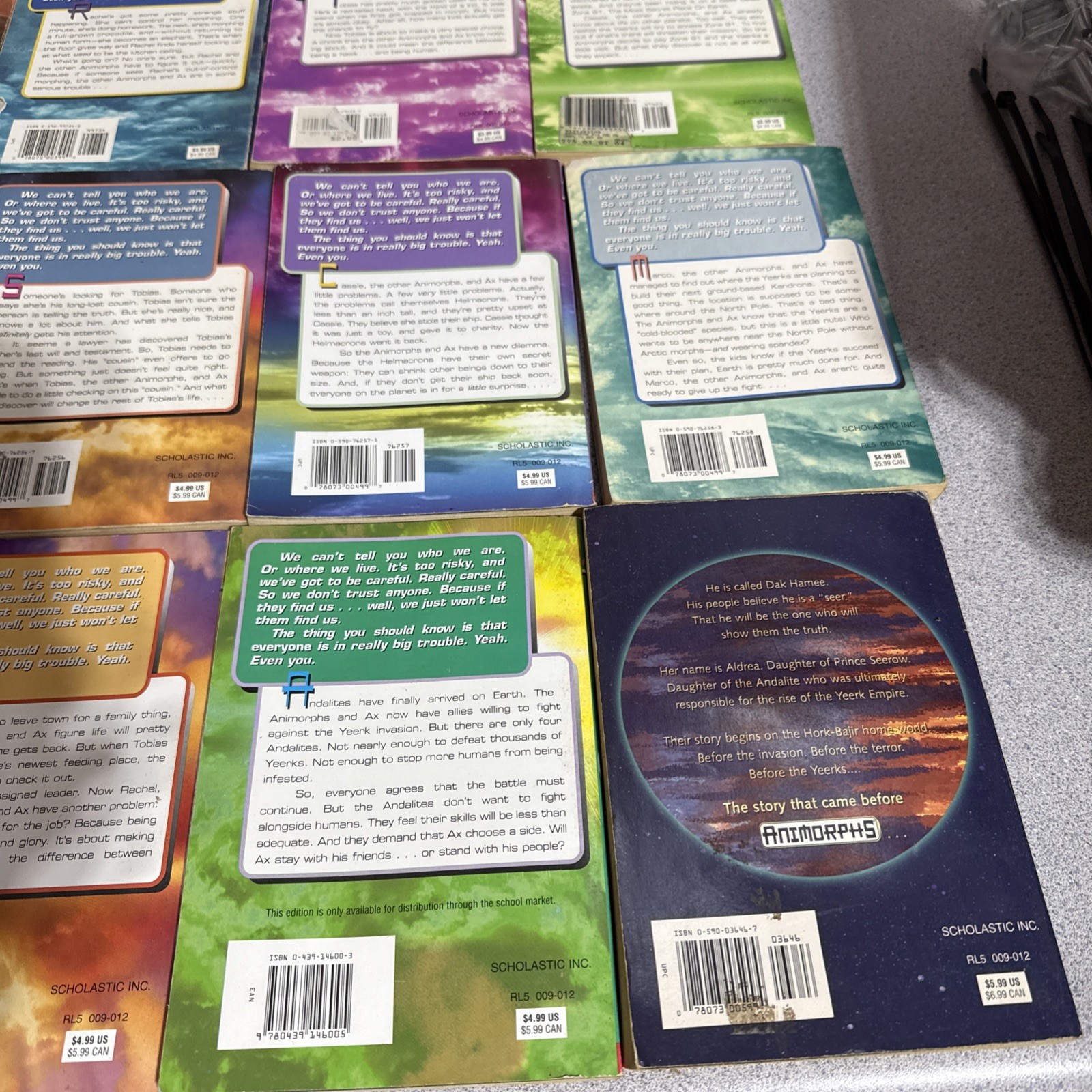 Animorphs Series K.A. Applegate Paperback Lot 17 Books VTG 90s Metamorphosis