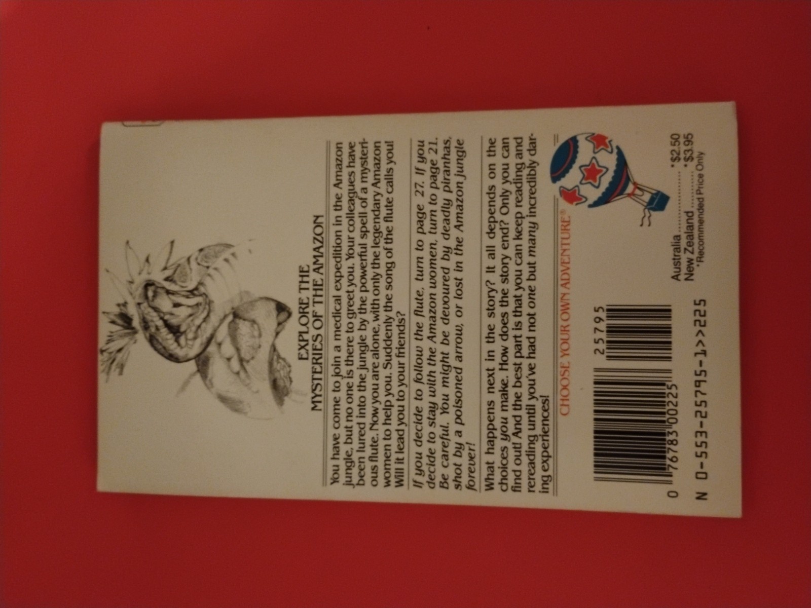 Lost on the Amazon by R. A. Montgomery (1983 Original Choose Your Own Adventure