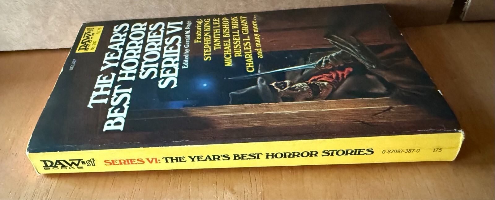 THE YEAR’S BEST HORROR STORIES VI by Gerald W. Page – 1978 DAW 297