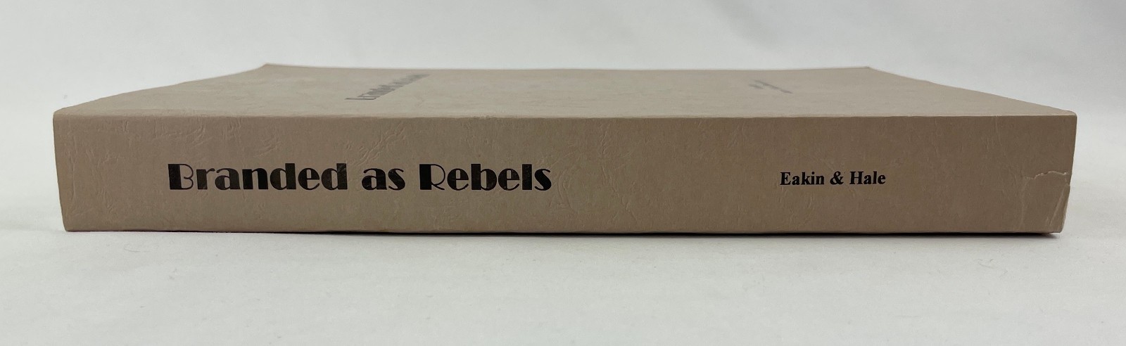 Branded as Rebels, Eakin & Hale, 1995, 2nd Printing with Corrections, Civil War