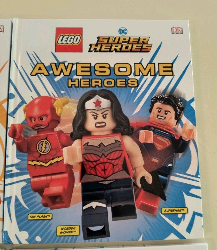 LEGO DC Super Heroes Hardcover Picture Book Set by DK, Superheroes & Villains