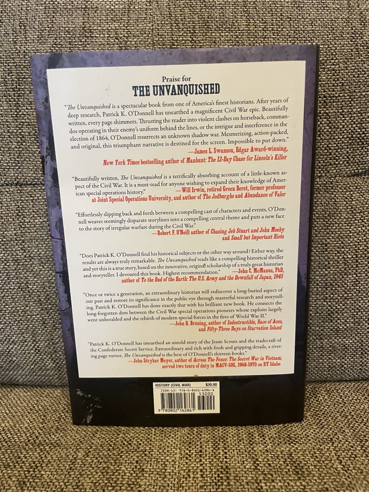 Unvanquished : The Untold Story of Lincoln’s Special Forces, the Manhunt for…